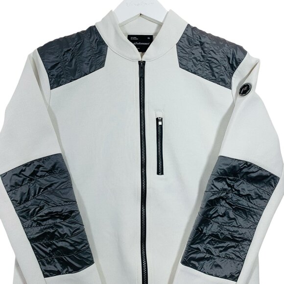 Peak Performance White and Gray Zip Up Sweater - Picture 13 of 16